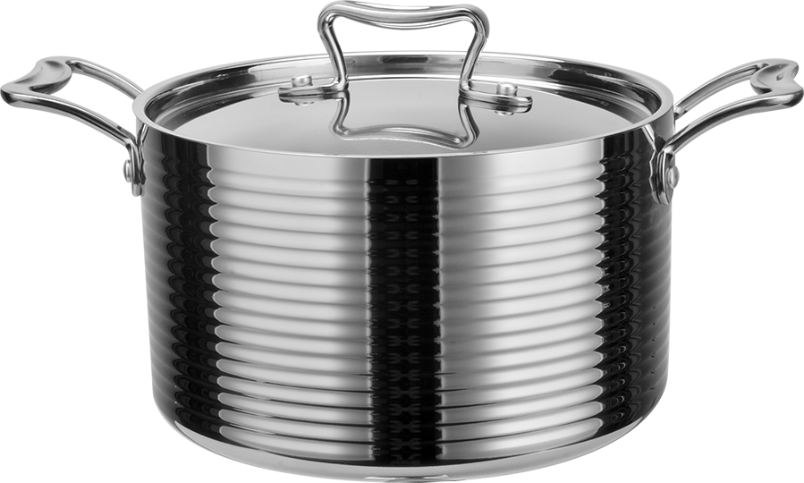 Yapamit C0410001 TRI-PLY Stainless Steel Tall Body Stripes Cookware